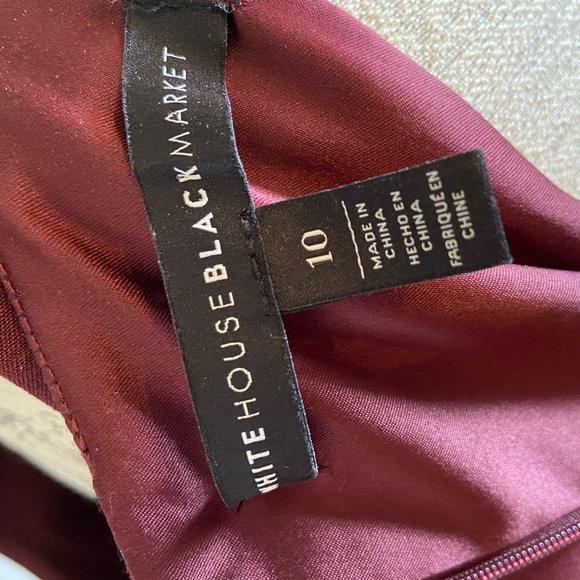 BCBG, maroon cocktail dress in size 10 - Picture 3 of 4